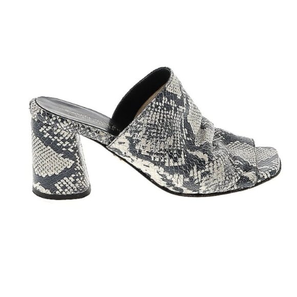 NEW BEAUTIISOLES Made In Italy Sandy Heels Python 3J8 - Picture 1 of 4